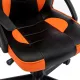 Игровое кресло  "Shark GM-203", экокожа, черное/оранжевое, 532513. Фото товара с разных ракурсов.